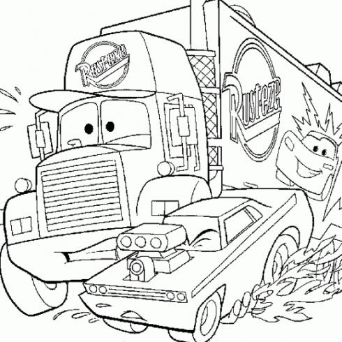 dessin de Dessin,cars,disney,coloriage,gratuit