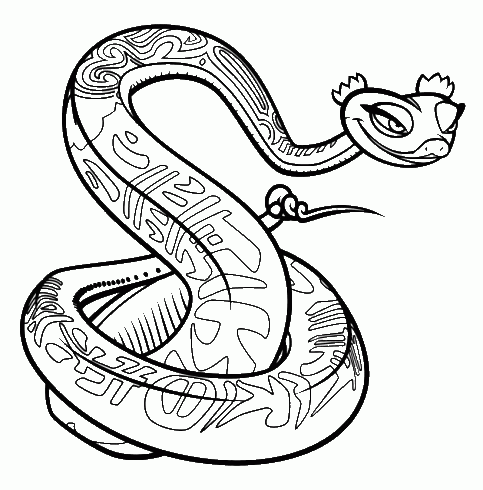 dessin de Kung,Fu,panda,coloriage,gratuit