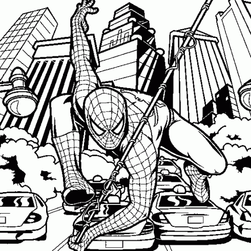 dessin de Spiderman,colorier,en,ligne,dessin