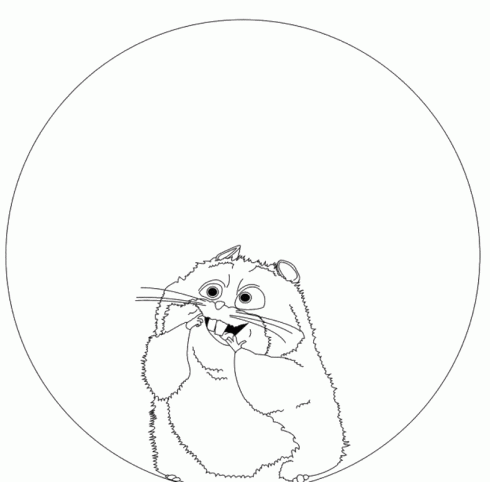 dessin de Volt,Rhino,hamster,star,television