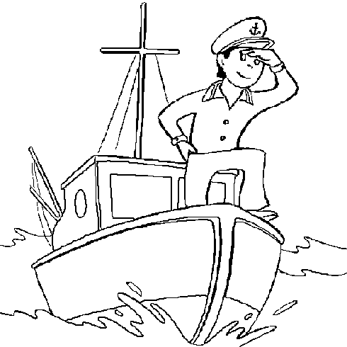 dessin de bateau,mer,coloriage,vacances,plage