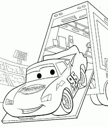 dessin de cars,voiture,coloriage,enfant,course