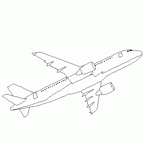dessin de coloriage,avion,dessin,airbus,gratuit