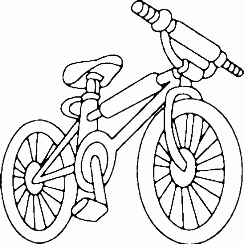 dessin de coloriage,bmx,velo,cross,freestyle