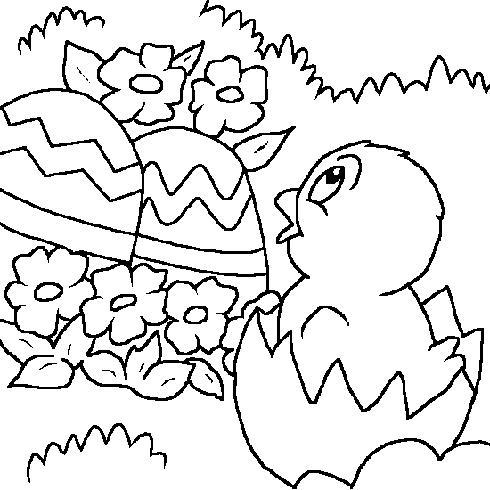 dessin de coloriage,paques,gratuit,oeufs,chocolat