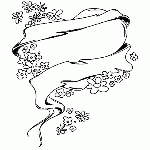 dessin de dessin,coeur,amour,ruban,fleur