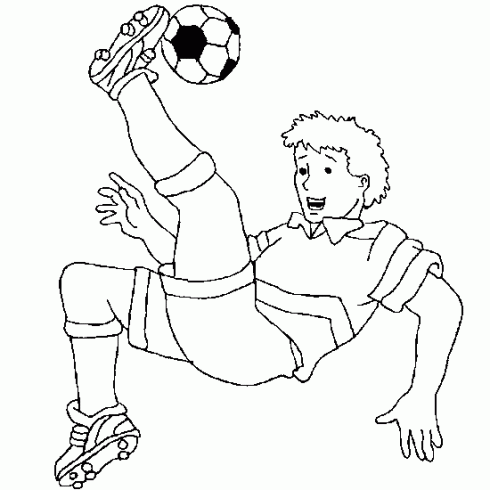dessin de dessin,foot,retournee,acrobatique,but