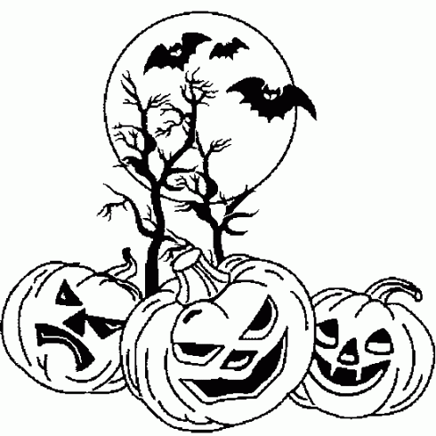 dessin de dessin,halloween,coloriage,enfants,citrouilles