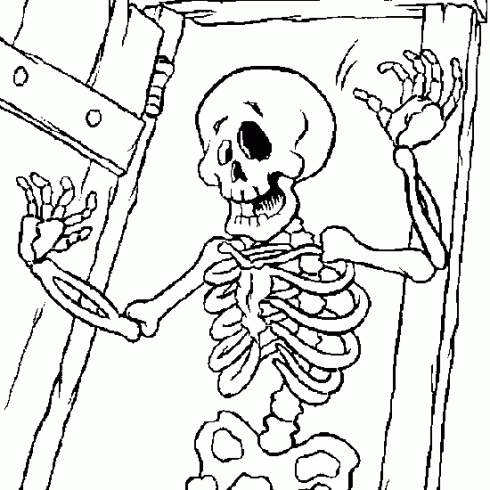 dessin de dessin,halloween,horrible,coloriage,monstre