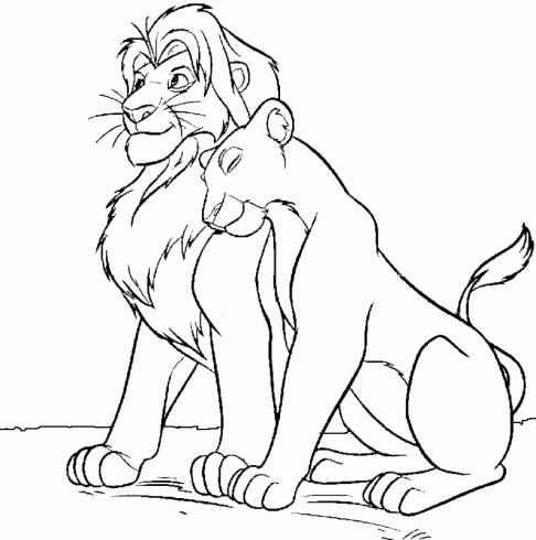 dessin de dessin,lion,simon,boumba,disney