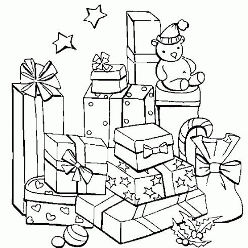 dessin de dessin,noel,gratuit,colorier,cadeaux