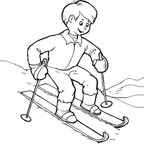 dessin de dessin,ski,gratuit,neige,hiver