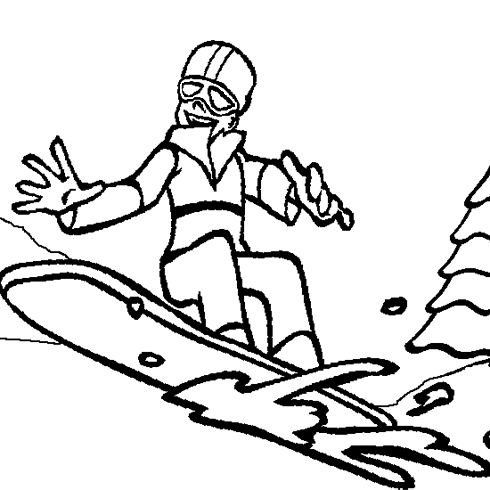 dessin de dessin,snowboard,gratuit,colorier,imprimer