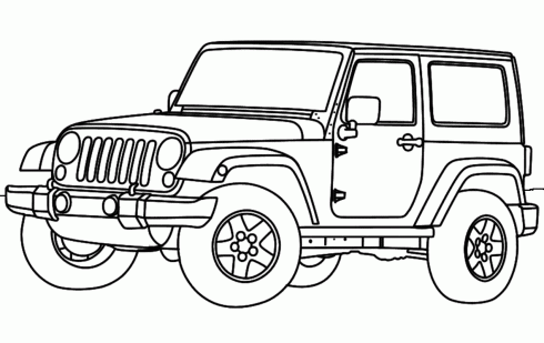 dessin de dessin,voiture,automobile,jeep,4x4