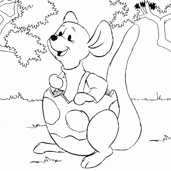 dessin de kangourou,saute,d,guis,oeuf,paques