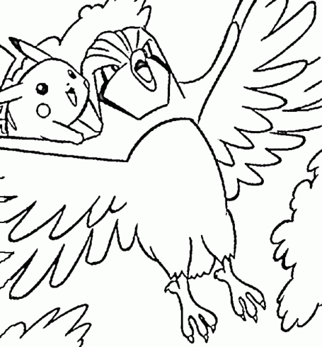 dessin de pokemon,pikachu,attaque,evoloution,aigle