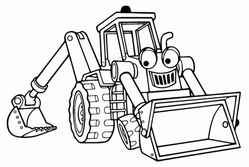 dessin de tracteur,tom,pelle,mecanique,dessin