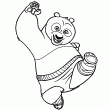 Un nouveau coloriage de Kung fu Panda. Sur ce dessin Po est sans conteste le plus grand fan de kung-fu. Il s'entraine au Kung Fu. Entraine toi  colorier Po de Kung fu Panda en ligne.