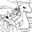 coloriage pokemon - tags: Pokemon,picachu,sacha,dragon,mer