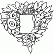 Un nouveau dessin pour exprimer ton amour avec ce coeur et ces fleurs avec des ptales qui forment des soleils. Un nouveau coloriage en ligne idal pour faire une carte pour la fte des mres ou la saint Valentin.