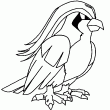 Un dessin du Pokemon Roucool  colorier en ligne. Sur ce nouveau coloriage de Pokemon, il y a un dessin de Pokemon en forme d'oiseau c'est une image du Pokmon Roucool. Un superbe dessin de Pokmon  colorier en ligne ou  imprimer!