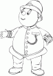 Monsieur le Gendarme, qui fait rgner l'ordre dans Miniville ; la ville du clbre chauffeur de taxi Oui-Oui. Fais un joli coloriage avec ce personnage