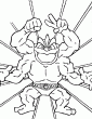 coloriage pokemon - tags: coloriage,pokemon,mackogneur,attaque,combat