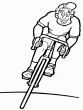 coloriage sport - tags: coloriage,velo,course,cycliste,casquette