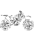 un nouveau dessin de motocross. Un coloriage de moto  faire sur papier ou  colorier en ligne. Un vritable motocross de course  colorier. Tu peux dessiner le pilote avec un joli casque dessus ou  ct.