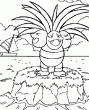 Toujours plus de coloriage pokemon en ligne ou des dessins de pokemon  imprimer. Sur ce dessin tu trouveras le pokemon nenoeuf sur une le en train de se prparer pour un combat. Ralise un superbe coloriage avec ce dessin de Pokemon les pocket monster  colorier en ligne!