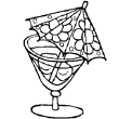 coloriage ete - tags: dessin,verre,cocktail,glacon,parasol