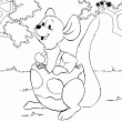 Voici un nouveau coloriage d'animal  raliser en ligne. Fais une jolie peinture ou un joli coloriage avec ce dessin de kangourou. Il est dguis comme un oeuf de Pques en plus ce kangourou, tu ne trouves pas cela un peu drle? Amuse toi bien avec ce dessin!