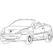 coloriage vehicules - tags: peugeot,207,cc,coupe,cabriolet