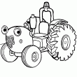 Un dessin de tracteur Tom  colorier. Retrouve le clbre tracteur Tom sur ce dessin  colorier en ligne. Tu peux aussi imprimer ce coloriage de tracteur et faire un dcor de ferme.