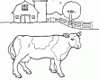Une jolie vache  colorier en ligne. Comment l'appelera-tu cette vache apres l'avoir colorier en ligne? marguerite? Je ne sais pas par contre ce qui est sur c'est que tu as des centaines de magnifiques dessins  colorier en ligne sur ce site plus jolis les uns que les autres, alors joues bien!
