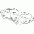 Un nouveau dessin de voiture  colorier en ligne. Sur cette image tu trouveras une superbe corvette  colorier en ligne. Un dessin de voiture surpuissante sur le meilleur site de coloriage de voiture.