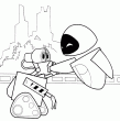 coloriage WALL-E - tags: wall,e,colorier,ligne,dessin,robot